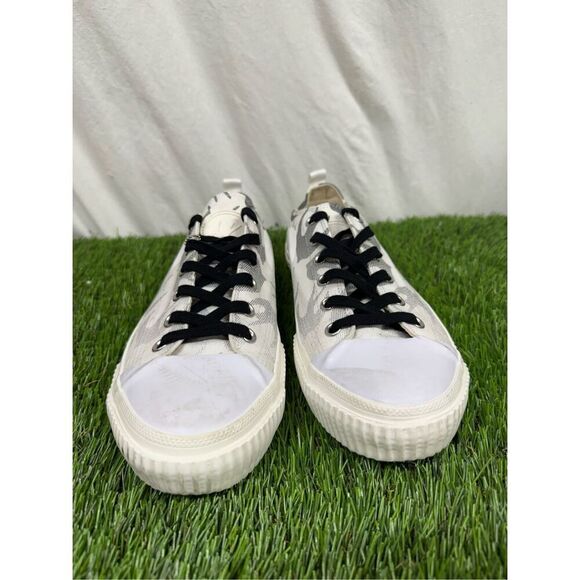 McQ By Alexander McQueen Men's Swallow Swarm Vulc Low-Top Sneakers 43 (10) White - Picture 2 of 9